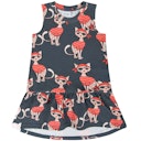 Vorschaubild Kleid ohne Arm Katzen Print
