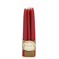 Maya Licht –Palmölfreie Kerzen 14cm 10er Set beerenrot
