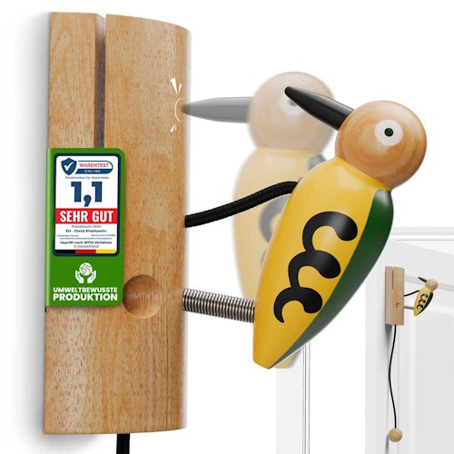 Charly Klopfspecht - Klingel aus Holz