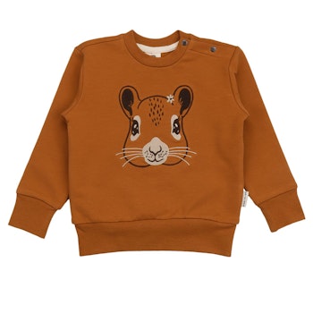 Sweatshirt braun mit Eichhörnchen