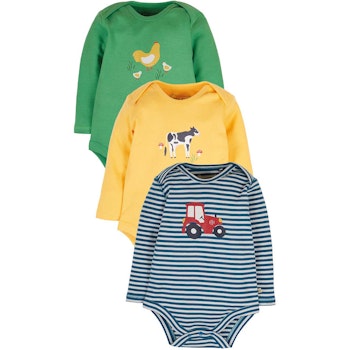 Stoffwindel 3er Pack Langarmbody Gans
