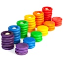 Vorschaubild Nins®, Rings & Coins bunt – 60 tlg. Set ab 18 Monaten