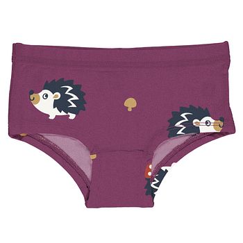 Hipster Briefs lila mit Igel