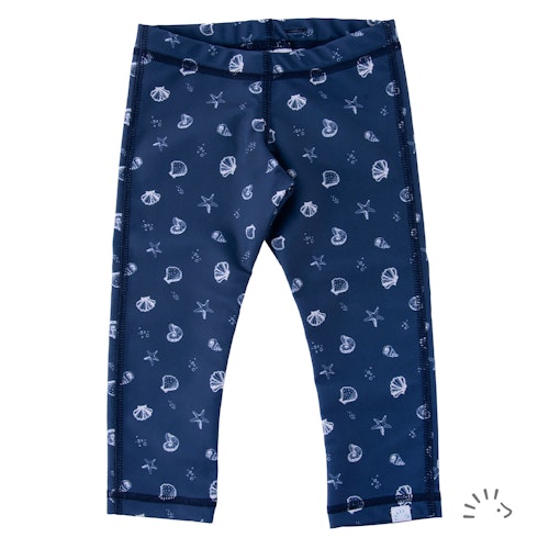 Lange UV Badeleggings Muscheln