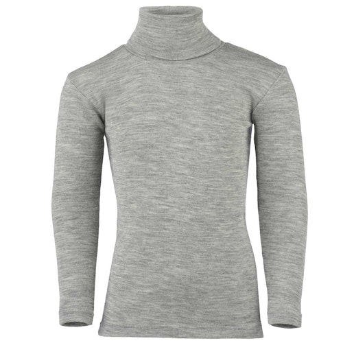 Wolle Seide Kinder Rollkragen Shirt langem