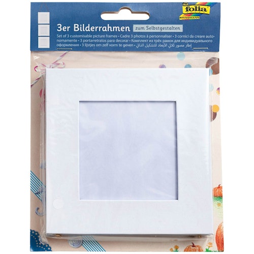 Fotorahmen zum Selbstgestalten & Aufhängen 3er Set