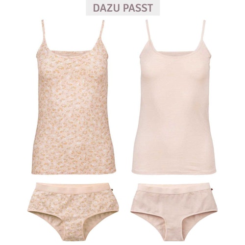 Doppelpack Damenpanty Blüten