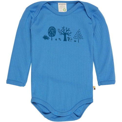Body langarm Ripp mit Print