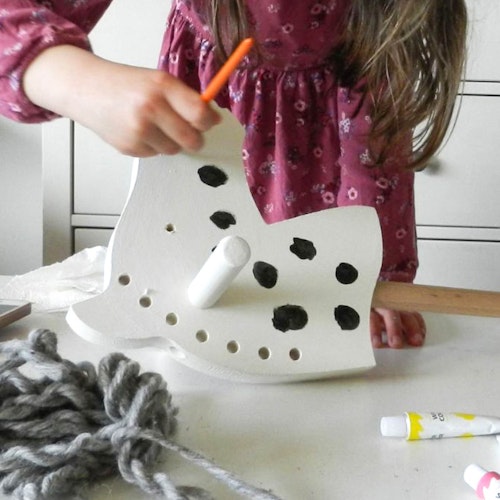 Steckenpferd Holz Einhorn