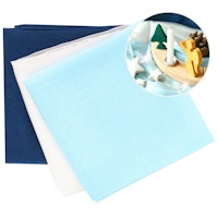 Jahreszeitentuch Seide 55x55 cm – Winter 3er Set