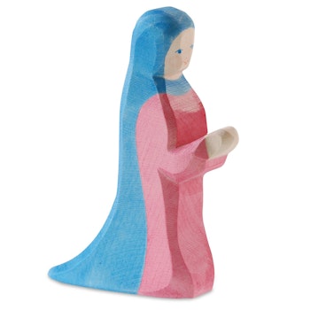 Maria Krippenfigur Holzfigur 12,5 cm hoch