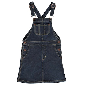 Damen Jeans Latzkleid dunkle Waschung