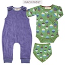 Vorschaubild Warmer Baby Strampler Velour