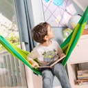 Vorschaubild Bio Kinderhängematte Froggy Grün ab 3 - 12 Jahre