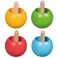 Umdrehkreisel buntes 4er-Set