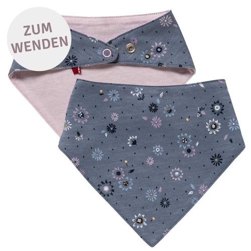 Wende Dreiecktuch Frühlingsblumen ozeanblau