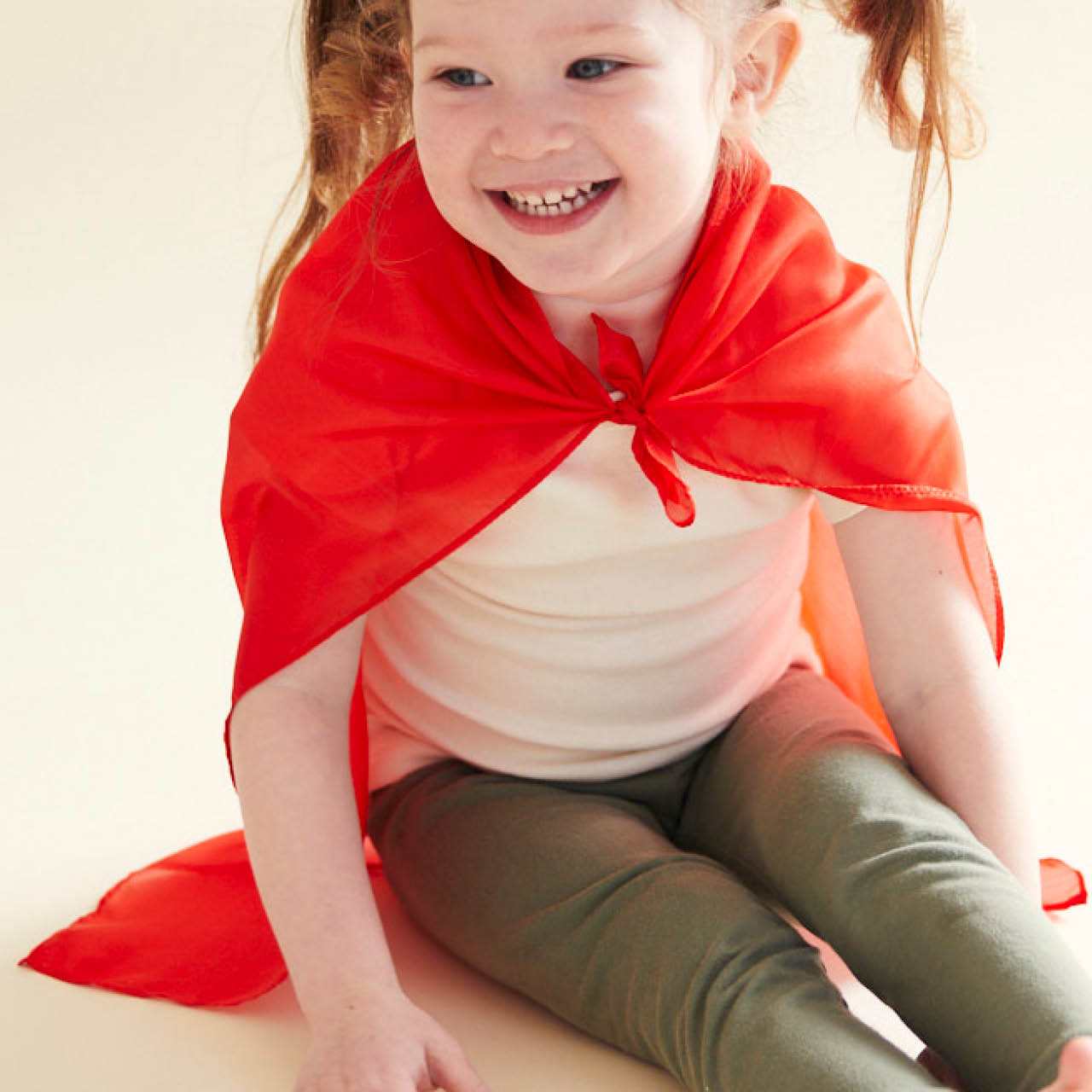 Spieltuch Seide rot klein 53 x 53 cm