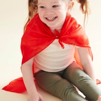 Spieltuch Seide rot klein 53 x 53 cm