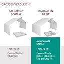 Vorschaubild Musselin Baldachin für Hausbett, groß 470x150, creme