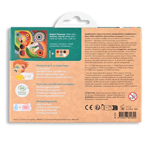 Bio Kinderschminke 6 Farben Schminkpalette
