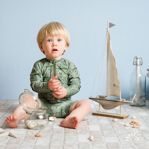 UV Strand-und Badeoverall langarm Schildkröten
