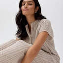 Vorschaubild Damen Kurzarm-Bluse weiß