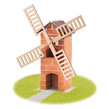 Steinbaukasten Windmühle 100tlg 6-12+ Jahre