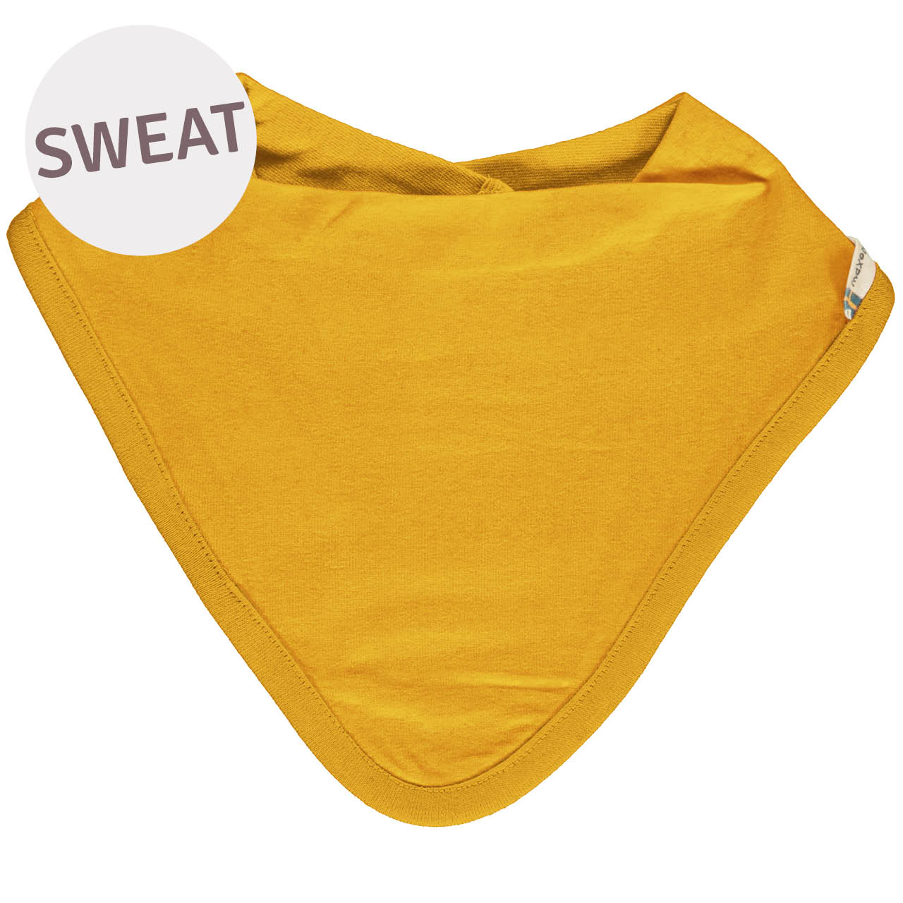 Sweat Dreiecktuch senfgelb 26x23 cm