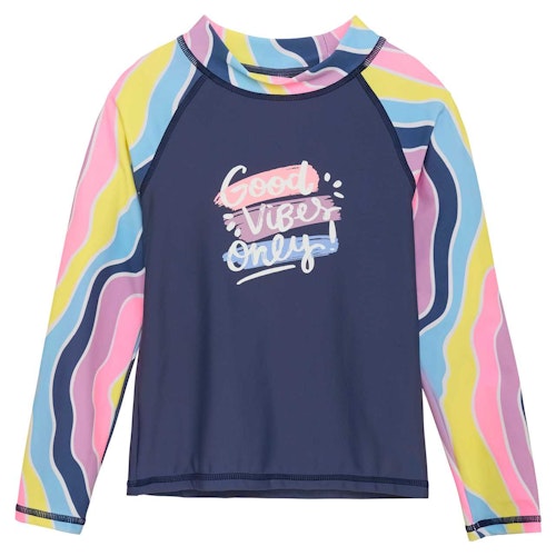 Langarm Badeshirt Colorblock