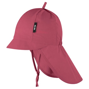 Sommermütze Nackenschutz dunkel mauve