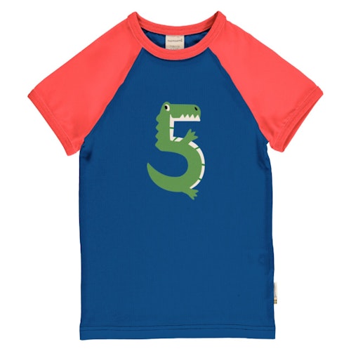 Raglanshirt kurzarm 1 Jahr Pinguin