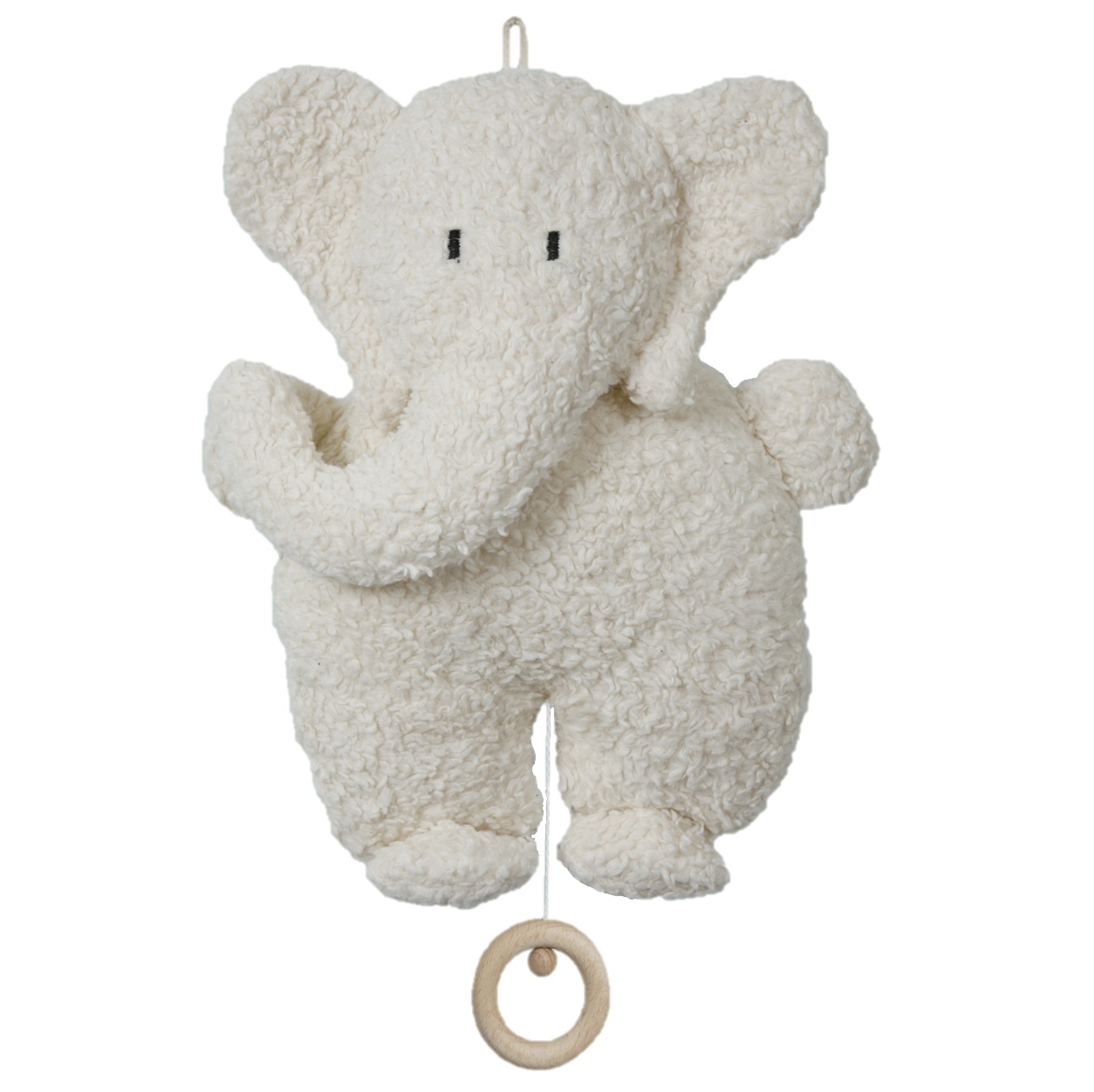Spieluhr Elefant mit Holzring - Sandmann