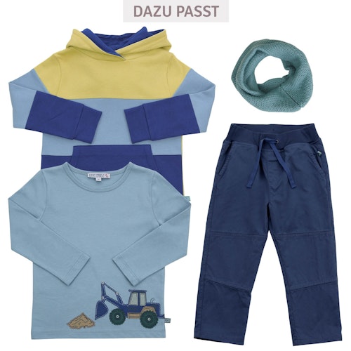 Langarmshirt Dinosaurier-Stickerei