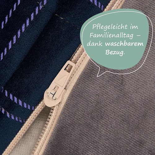 Sessel Sitzsack für Kinder dunkelblau-lila - 72 x 75 x 42 cm