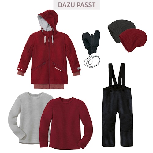 Kinder Strick-Beanie Schurwolle