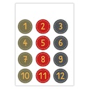 Vorschaubild Adventskalender Bastelset Elche – DIY-Kalender mit 24 Tüten & Klammern