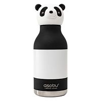 Bestie Bottle Edelstahltrinkflasche mit Trinkhalm Panda 460 ml