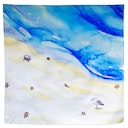 Vorschaubild Spieltuch Bio-Baumwolle Strand 100 x 100 cm