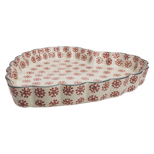 Herzförmige Quicheform REETRO 26 cm zum Backen und Servieren