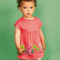 Kleid Sense Organics kurzarm Motiv