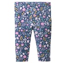 Vorschaubild Edle Rippe Leggings Blümchen
