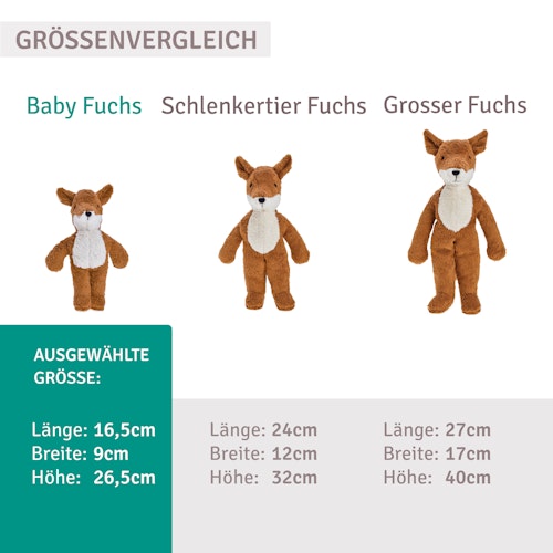 Kuscheltier Baby Fuchs 26,5 cm