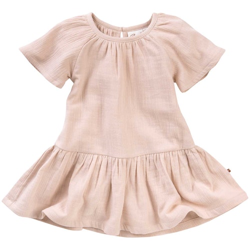 Leichtes Musselin Kleid kurzarm