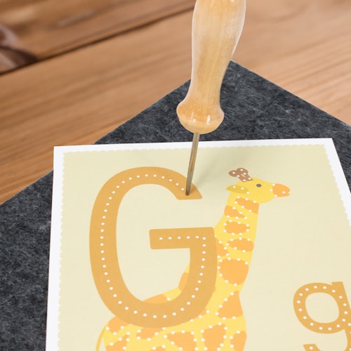 Bastelset für Schulkinder zum Prickeln