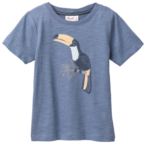 Leichtes T-Shirt Tukan dunkelblau