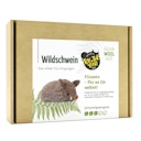 Vorschaubild Selber filzen mit Anleitung DIY Filz Set Wildschwein Level 3 ab 4 Jahre