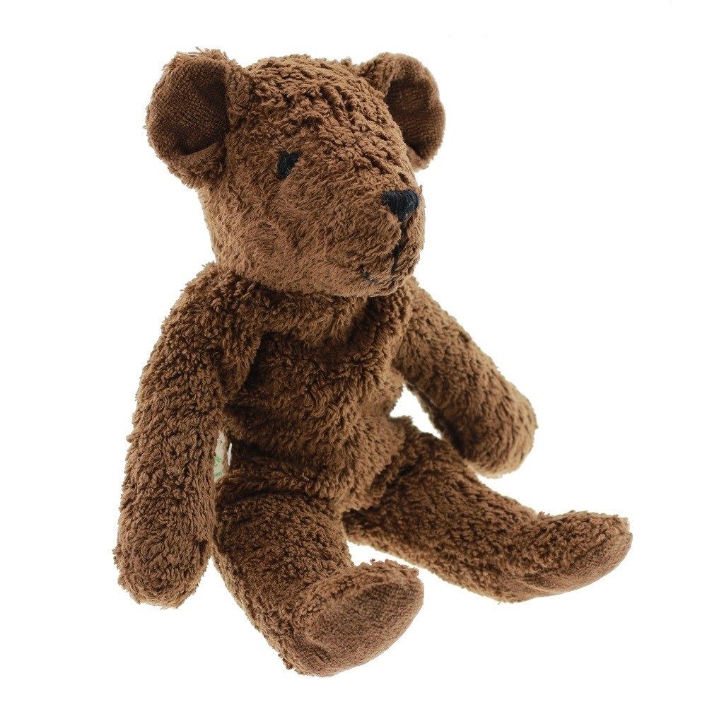Senger Tierpuppen Bär Mucki dunkelbraun - hochwertig & liebenswert 30 cm