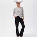 Vorschaubild Damen Langarmshirt Ringel schwarz