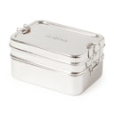 Vorschaubild Bestseller Edelstahl Brotbox + Snackbox 1l 15 x 11 x 7,8 cm
