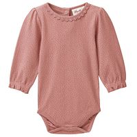 Weicher Body langarm rosa Pünktchen